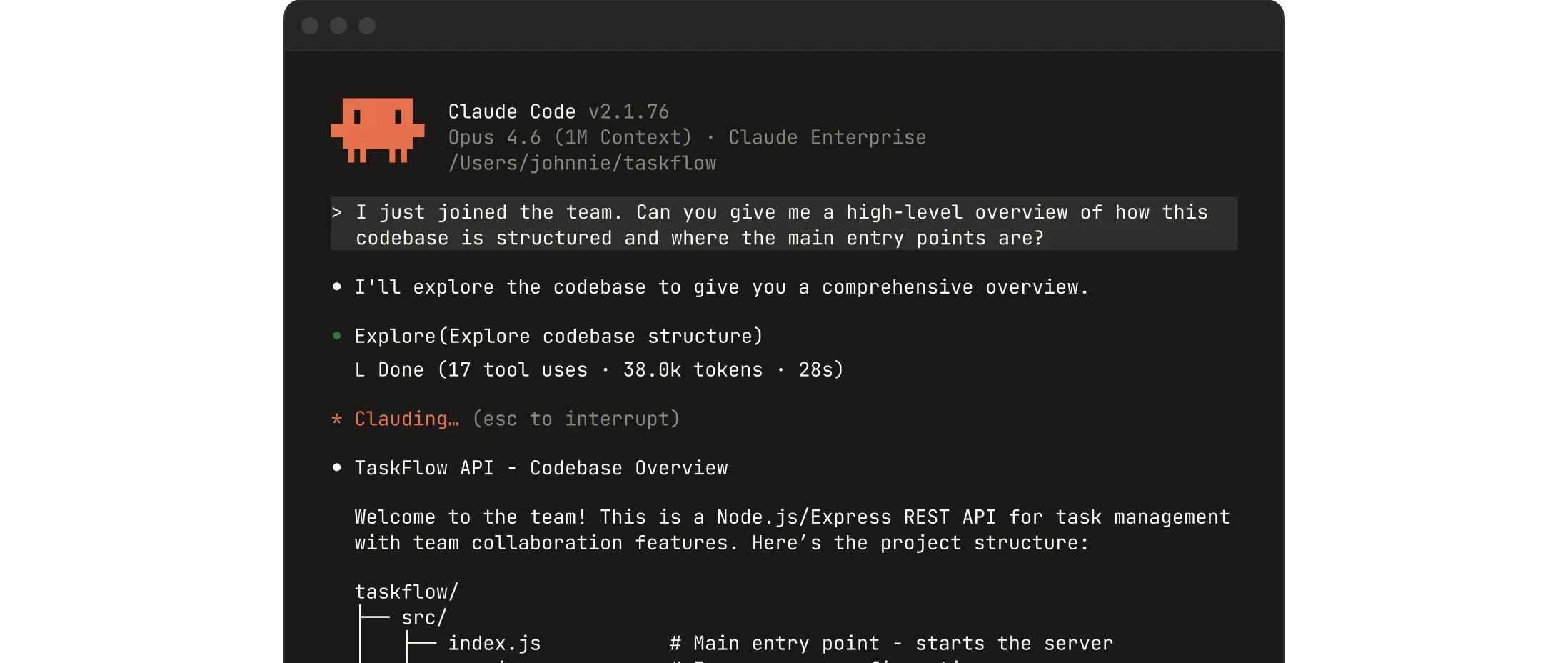 Official Anthropic screenshot of Claude Code running in the terminal — single-cell dataset analysis prompt with the agent navigating the codebase and proposing a multi-step plan