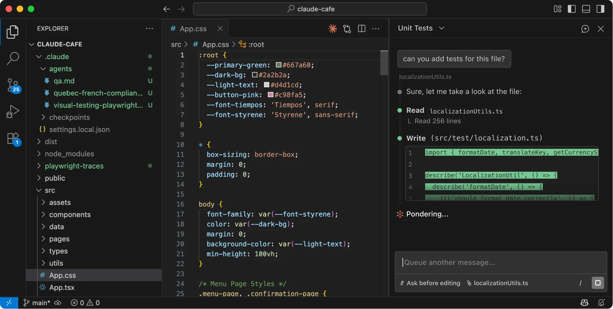 Official Anthropic screenshot of Claude Code in VS Code — visual diff review showing inline code changes and multi-file edits accepted directly in the editor