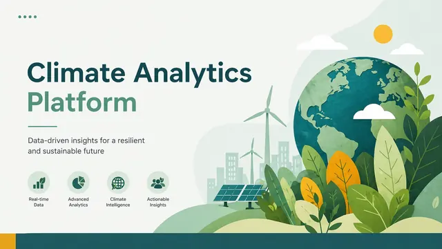 Climate Analytics & ESG Reporting Presentation Deck