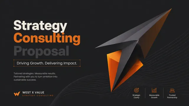 Modern Dark Strategy Consulting Proposal Deck