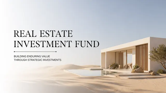Earthy Toned Real Estate Fund Investment Pitch Deck