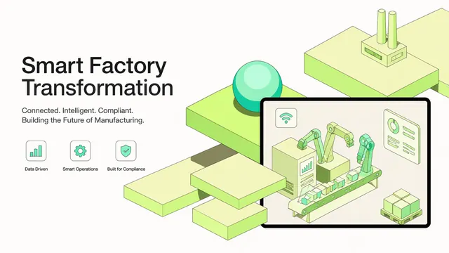 Smart Factory Industrial 4.0 Presentation Template