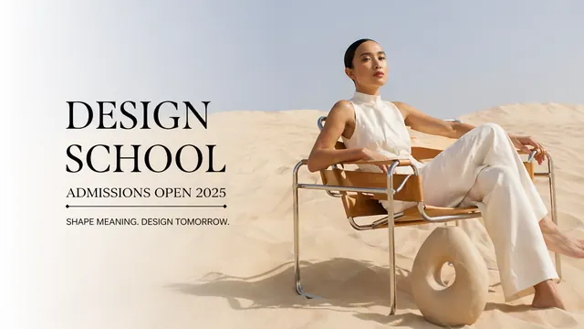 Earthy Editorial Design School Pitch Deck Template
