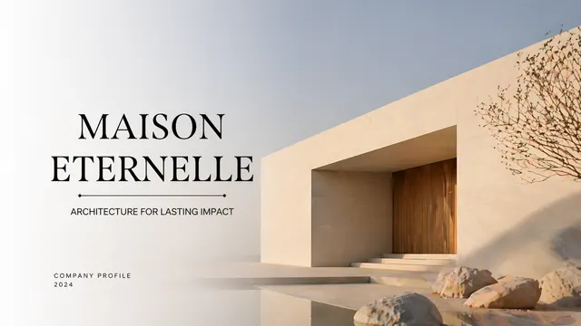 Earthy Toned Architecture Firm Portfolio Template