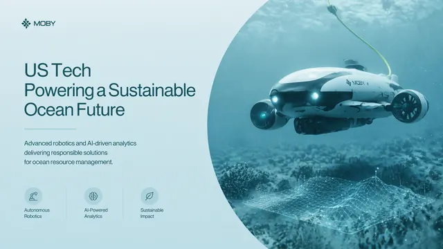 Ocean Tech 3D Visual Startup Pitch Deck