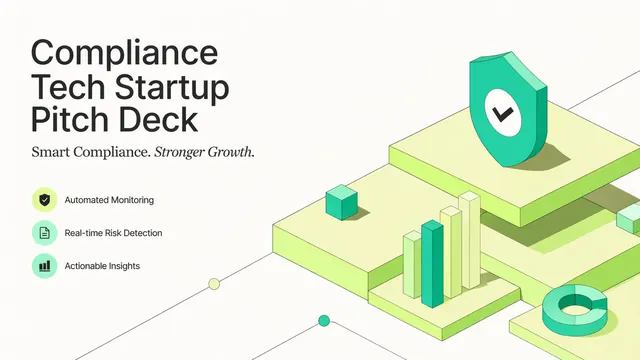 Compliance Tech Mint & Cream FinTech Pitch Deck