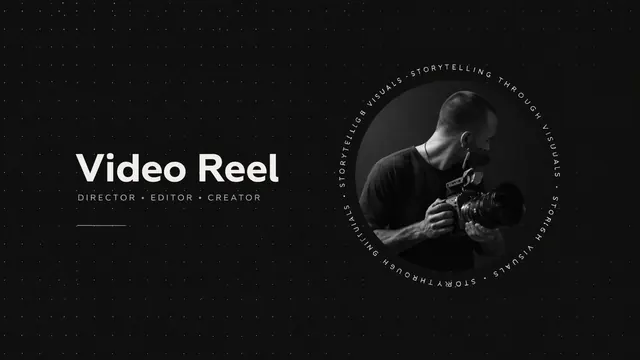 Cinematic Dark Video Reel & Creative Portfolio Template