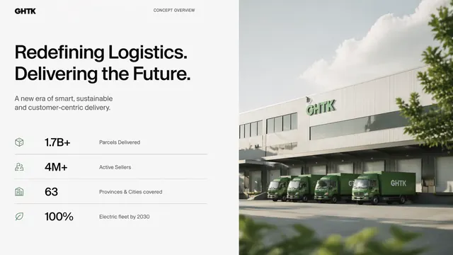 GHTK Logistics Modern Industrial Pitch Deck Template