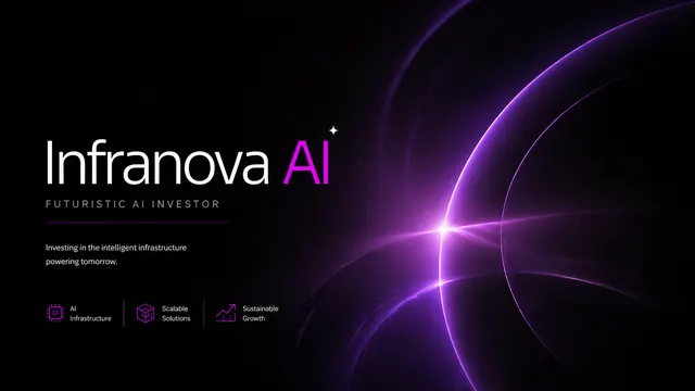 Infranova Dark Purple AI Investor Pitch Deck