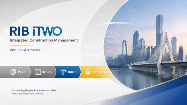 RIB iTWO Blue Corporate Infrastructure Pitch Deck