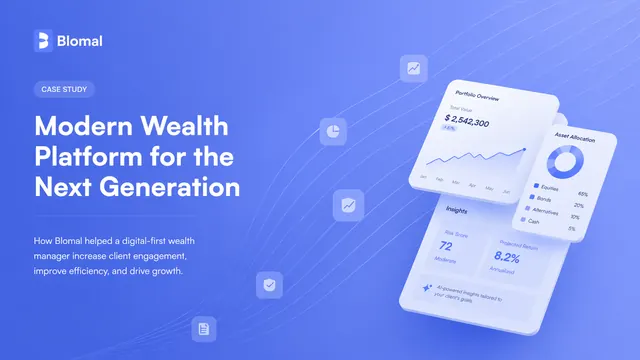 Fintech Dashboard & Wealth Management Case Study Deck