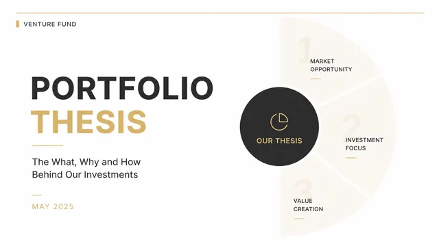 Venture Capital Portfolio Thesis & Investment Strategy