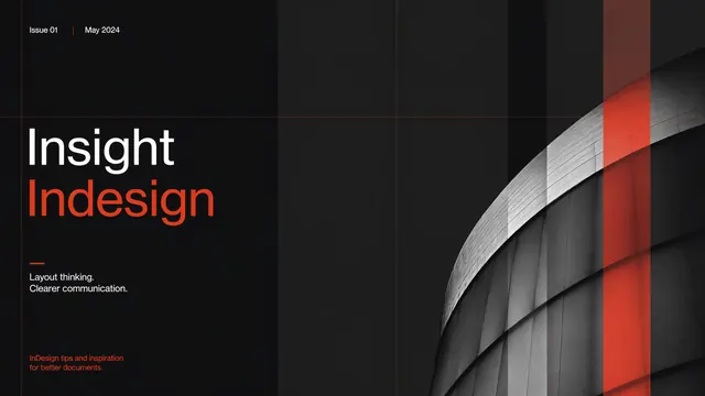 Insight Dark Editorial Grid Presentation Template