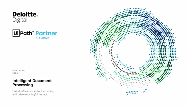 Deloitte Digital Intelligent Document Processing Deck