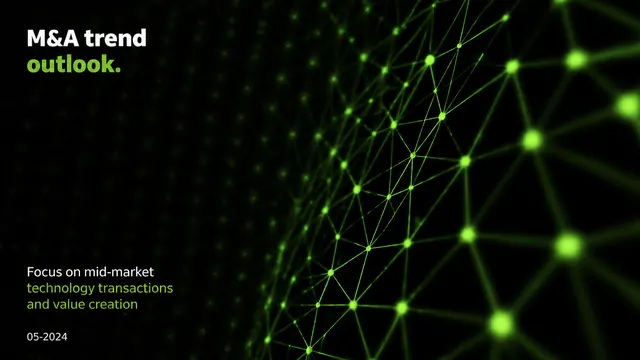Tech M&A Outlook Report Template with Network Visuals