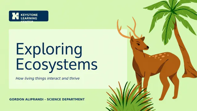 Ecosystems and Biodiversity Lesson Slide Deck