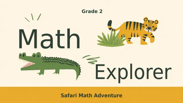 Safari Math Adventure Grade 2 Addition Slides