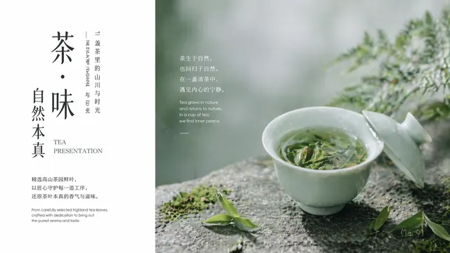 Tea Aesthetic Green Presentation for Brand Storytelling