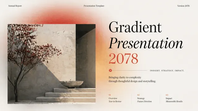 Gradient 2078 Cinematic Business Deck