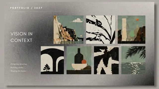 Vintage Matte Gradient Presentation 2037 Deck