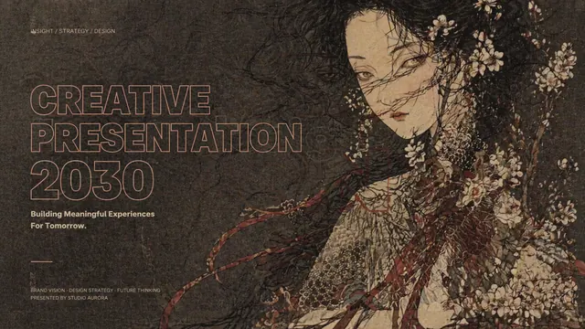 Vintage Minimalist Creative Presentation 2030 Deck