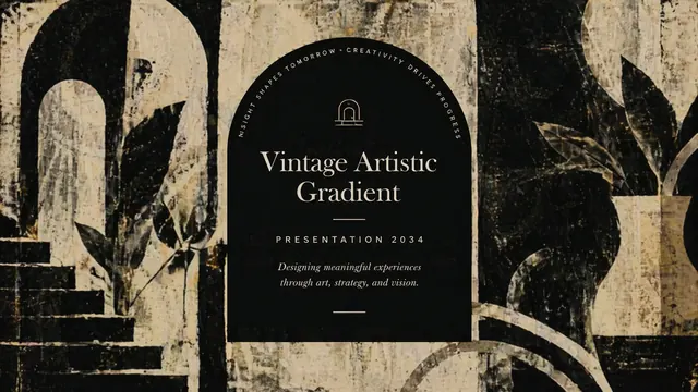 Vintage Artistic Gradient Deck for Creative Portfolios
