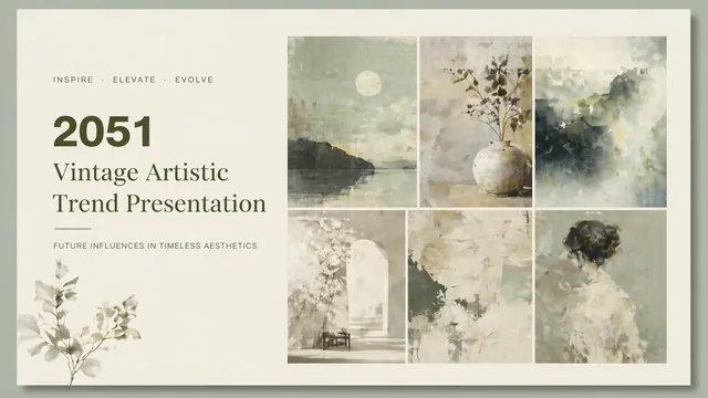 Vintage Artistic Trend 2051 Editorial Presentation