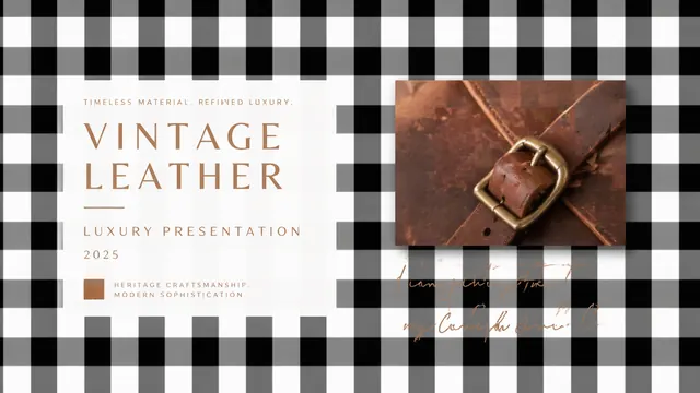 Vintage Leather Luxury 2025 Brand Presentation Deck