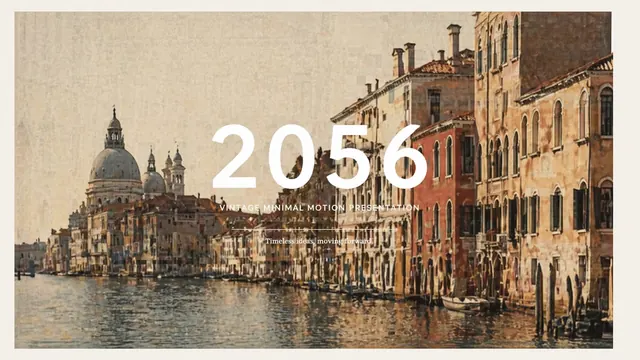 Vintage Minimalist Editorial Presentation Deck 2056