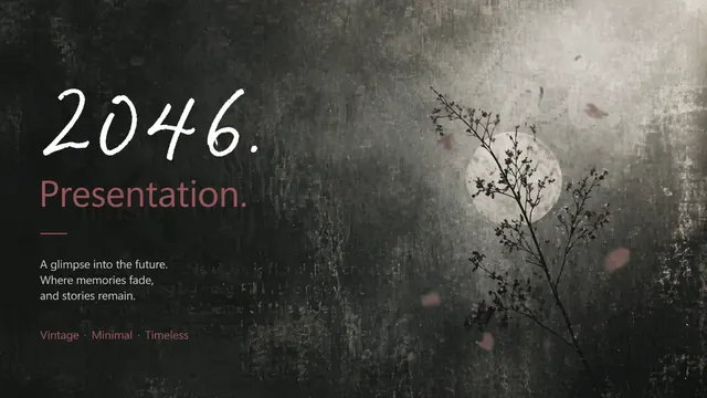 Vintage Moon Editorial Presentation Template
