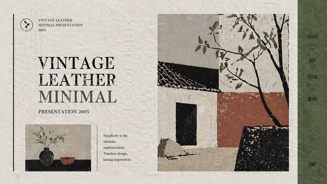Vintage Leather Editorial Brand Presentation