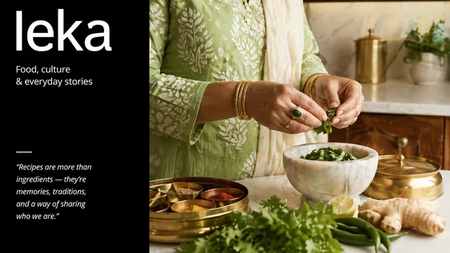 Leka Editorial Culinary & Lifestyle Brand Template