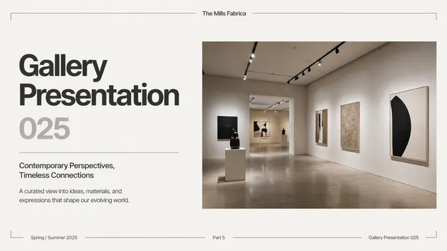 Gallery Exhibit Minimalist Editorial Deck