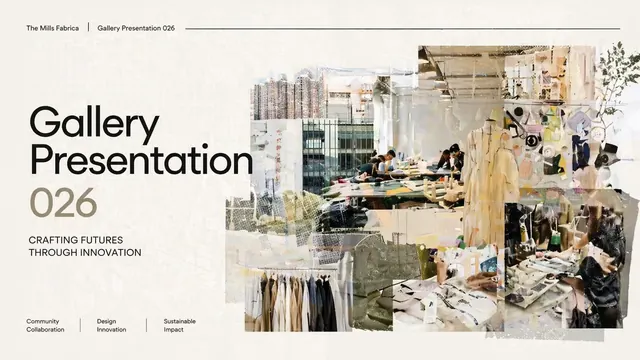 Fabric Studio Collage Presentation Template