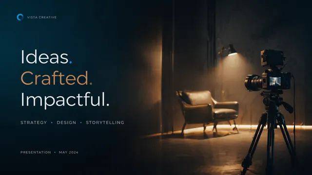 Vista Creative Studio Cinematic Brand Pitch Template