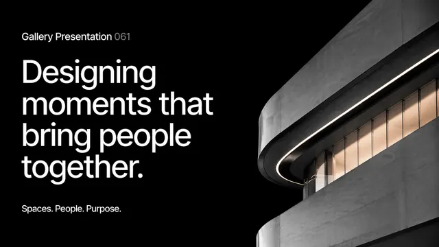 Modern Architecture & Interior Design Gallery Presentation