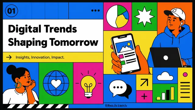 Memphis-Style Digital Trends & Innovation Deck