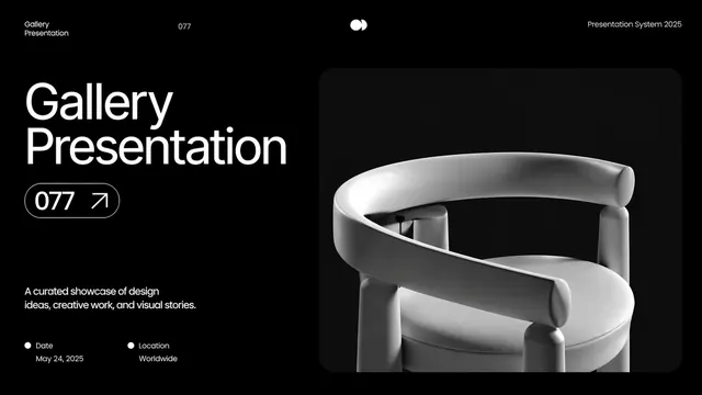 Gallery Dark Showcase Portfolio Template