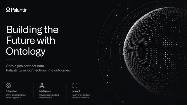 Palantir Ontology Dark Mode Data Platform Deck