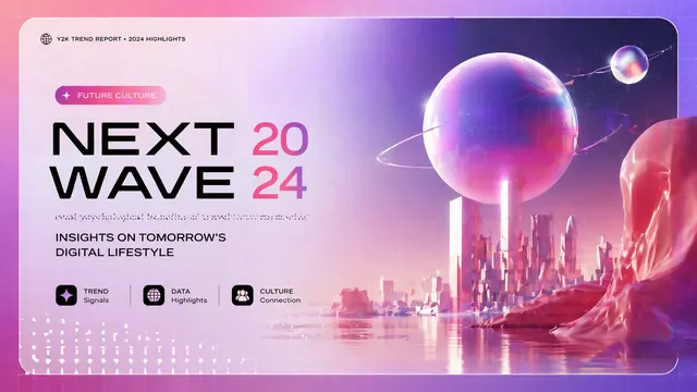 Y2K Future Wave Cyber-Aesthetic Trend Deck