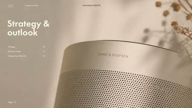 Annual Report Linen: Warm Minimalist Corporate Strategy