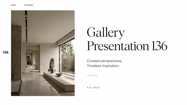 Gallery Editorial Portfolio Presentation Template