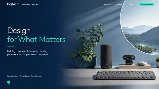 Logitech Style Annual Impact Report Template