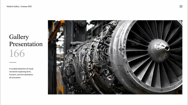 Jet Engine Gallery Industrial Design Presentation