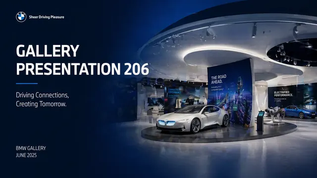 Gallery Dark Blue Automotive Brand Identity Deck