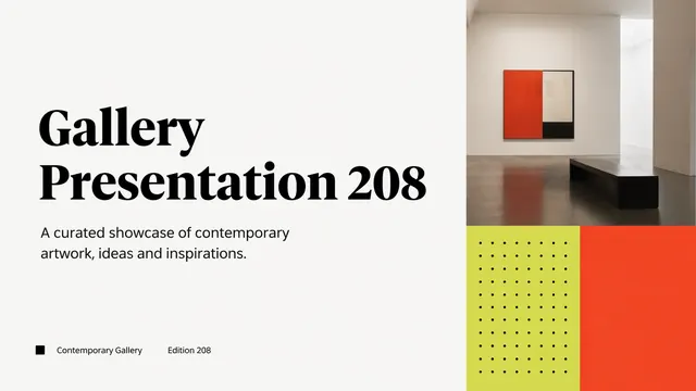 Gallery Exhibit Modern Presentation Template