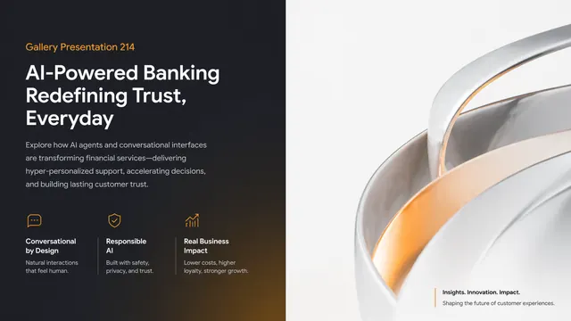 AI Banking Presentation for Fintech Reports