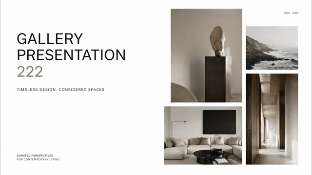 Gallery Editorial: Minimalist Curated Presentation