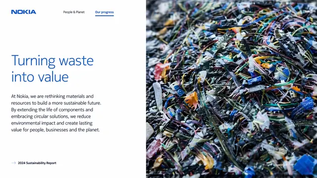 Nokia Blue ESG Strategy & Circular Economy Deck