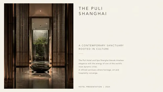 Puli Shanghai Luxury Hospitality Pitch Deck